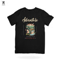 Adventure Spirit Backpack Graphic T-Shirt – Explorer Black