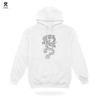 Ryvion Ethereal Dragon Minimal Hoodie – White