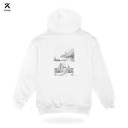 Ryvion Silent Path Sketch Hoodie – White