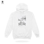 Ryvion Silent Path Sketch Hoodie – White